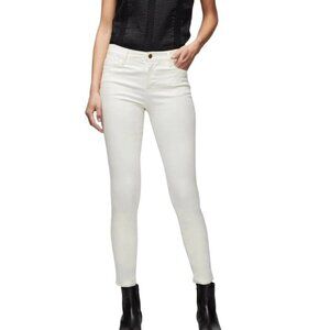 NEW Frame Le High Cropped Skinny Jeans Off White‎ Size 30